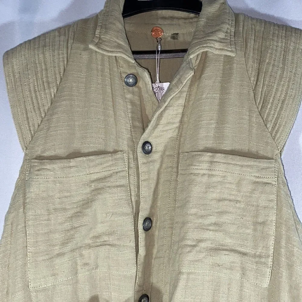 Free People Romper Sage Green